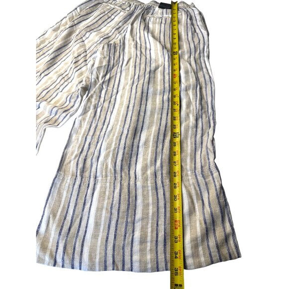 Banana Republic Linen Blend Striped Wide-Leg Pants M - Picture 14 of 15